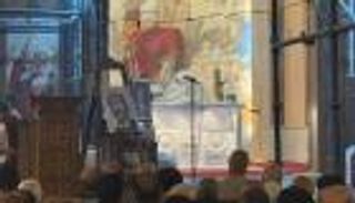 ابنة لطفي لبيب تحيي ذكرى أربعين والدها في كنيسة يوسف النجار (صور)