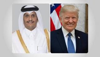 الرئيس الأمريكي ورئيس وزراء قطر