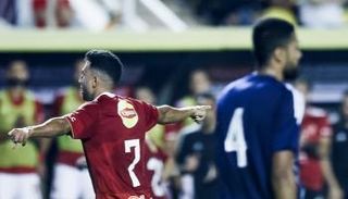 جانب من مباراة الأهلي وإنبي