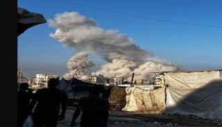 جانب من القصف الإسرائيلي على غزة