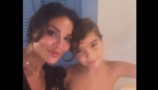 نادين نجيم وابنها