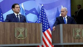 نتنياهو وروبيو في لقاء سابق