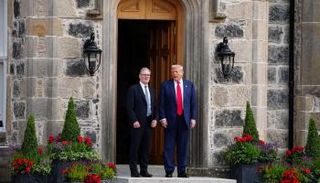 الرئيس الأمريكي دونالد ترامب ورئيس الوزراء البريطاني 