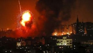 قصف إسرائيلي سابق على غزة