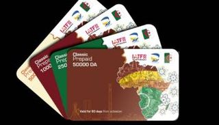 البطاقة الكلاسيكية مسبقة الدفع من بريد الجزائر