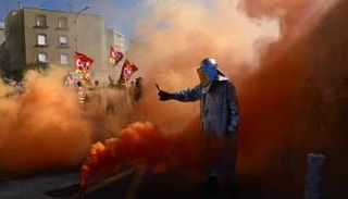 جانب من المظاهرات في فرنسا