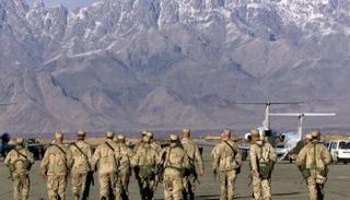 جنود أمريكيون في قاعدة باجرام الجوية في أفغانستان