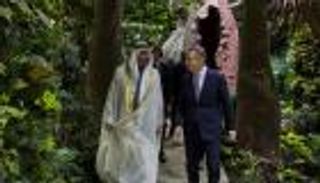 محمد بن زايد يلتقي الرئيس الفخري للحزب الحاكم في ختام زيارة جورجيا