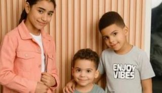 الأطفال ضحية والدهم في الدقهلية