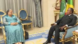 مبعوثة ليبيا الأممية خلال لقائها رئيس الكونغو