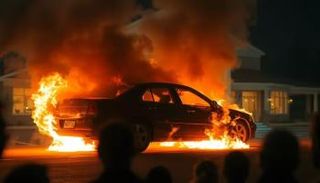 الألعاب النارية تتسبب في حريق خلال حفل زفاف