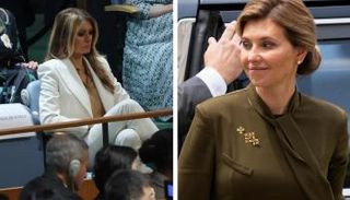  أولينا زيلينسكا وميلانيا ترامب