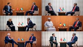 جانب من لقاءات الشيخ عبدالله بن زايد آل نهيان