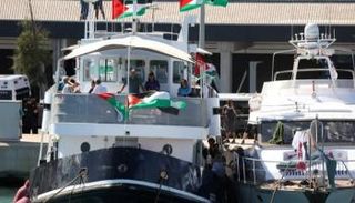 جانب من سفن أسطول الصمود