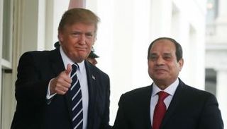 السيسي وترامب في لقاء سابق