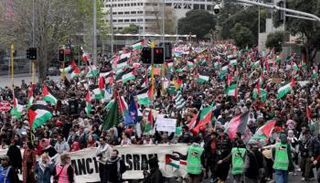 مظاهرات في نيوزيلندا دعما لفلسطين-صورة أرشيفية