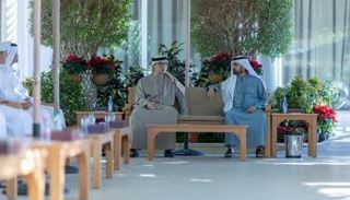 الشيخ محمد بن راشد آل مكتوم والشيخ منصور بن زايد آل نهيان - وام