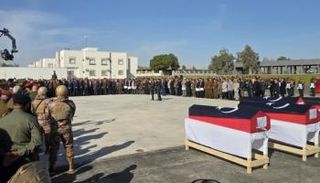 من مراسم تشييع الحداد ورفاقه