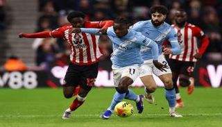 من مباراة مانشستر سيتي وسندرلاند