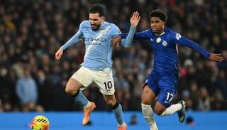 من مباراة تشيلسي ومانشستر سيتي