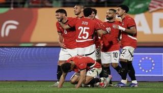 فرحة منتخب مصر ضد بنين