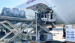 المساعدات الإماراتية إلى غزة