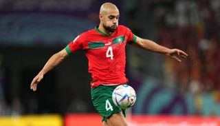 سفيان أمرابط، نجم منتخب المغرب