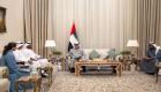 هزاع بن زايد يستقبل وفداً من &laquo;العالمية القابضة&raquo; و&laquo;2 بوينت زيرو&raquo;