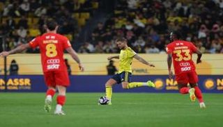 من مباراة النصر والقادسية