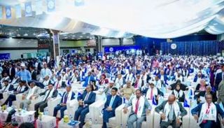 جانب من مؤتمر تحالف «اتحاد الهيبة الوطنية» في الصومال