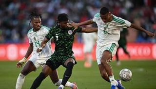 من مباراة نيجيريا والجزائر في أمم أفريقيا