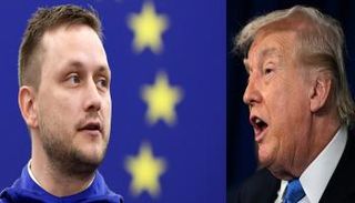 رئيس حكومة غرينلاند والرئيس الأمريكي دونالد ترامب