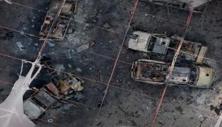 جانب من آثار الاشتباكات في حلب السورية