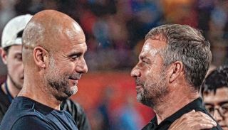 هانز فليك وبيب غوارديولا 