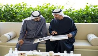 رئيس دولة الإمارات يلتقي الشيخ محمد بن راشد آل مكتوم
