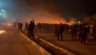 جانب من احتجاجات إيران