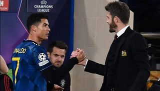 كريستيانو رونالدو ومايكل كاريك