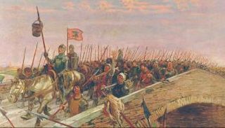 لوحة لمعركة الدلو