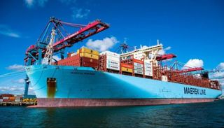 سفينة شحن بضائع تابعة لشركة ميرسك