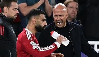 محمد صلاح وأرني سلوت في ليفربول