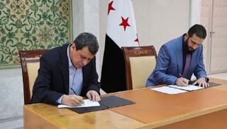 الشرع وعبدي يوقعان اتفاقا سابقا