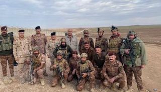 قوات عراقية قرب الحدود مع سوريا