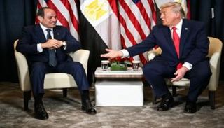 جانب من لقاء ترامب والسيسي