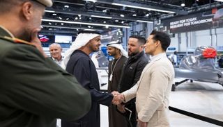 جانب من زيارة الشيخ محمد بن زايد آل نهيان رئيس دولة الإمارات