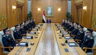 السيسي وقيادات بالشرطة المصرية