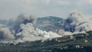 آثار غارة إسرائيلية سابقة على لبنان - أرشيفية