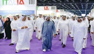 جانب من زيارة الشيخ محمد بن راشد آل مكتوم لمعرض جلفود 2026