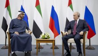 الشيخ محمد بن زايد آل نهيان وبوتين- أرشيفية