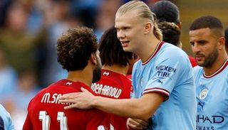 محمد صلاح وإيرلينغ هالاند