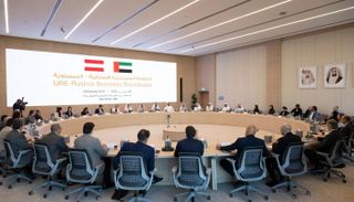 جانب من اجتماع الطاولة المستديرة الإماراتية - النمساوية